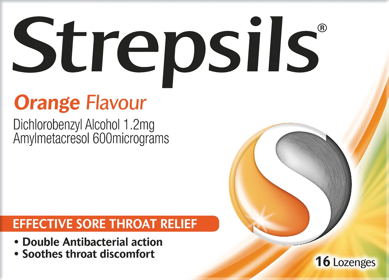 Strepsils Orange Lozenges 16s