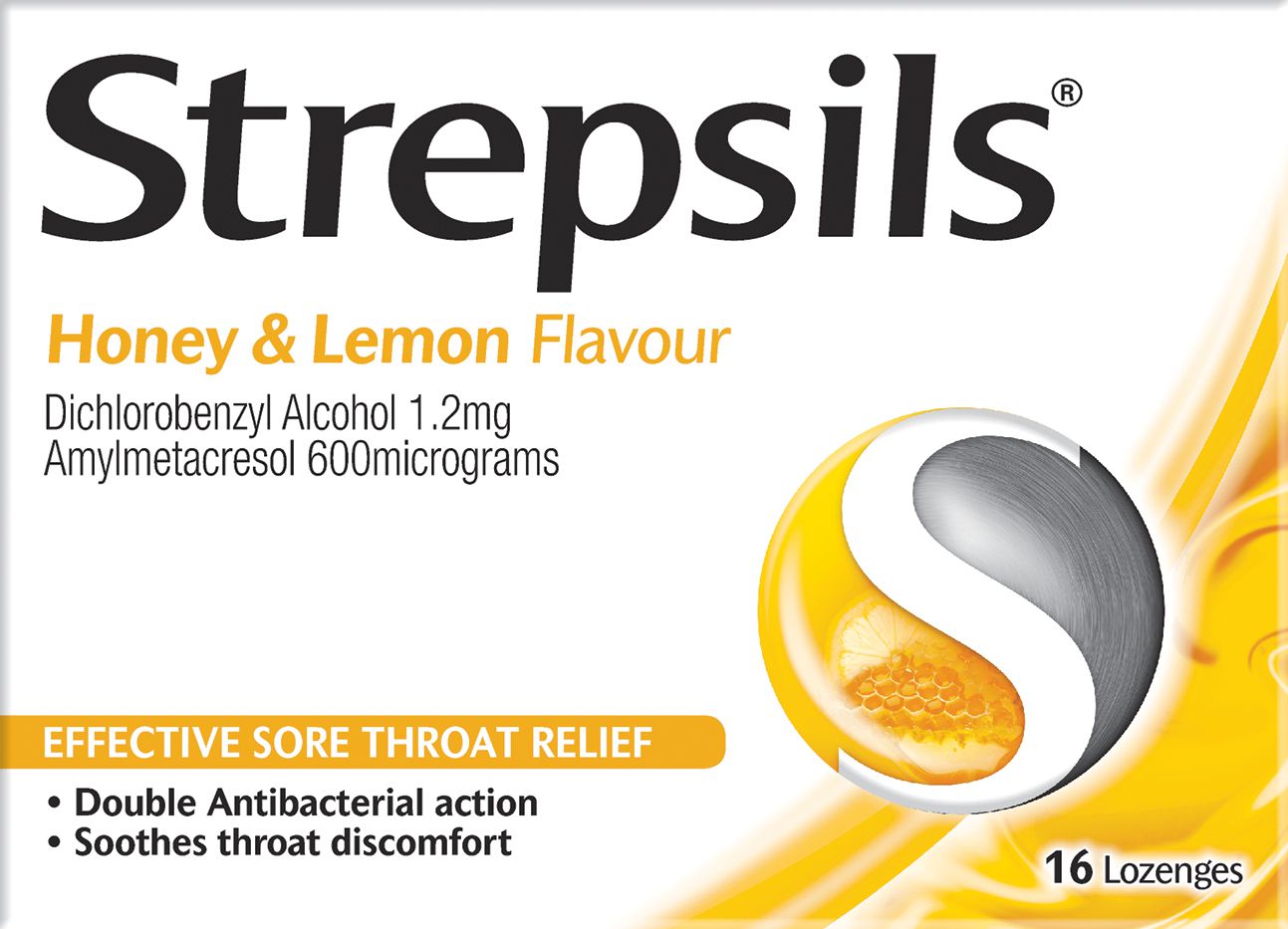 Strepsils Honey & Lemon 16s